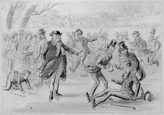 Illustration to Dickens's "Pickwick Papers," Skating