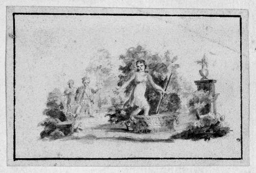 Vignette with a Woman and Two Men