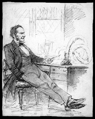 Man Seated at a Desk