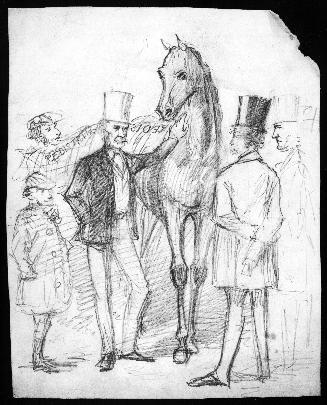 Men Discussing a Horse