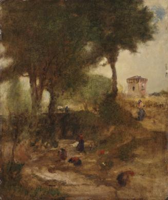 Sketch for Washing Day near Perugia