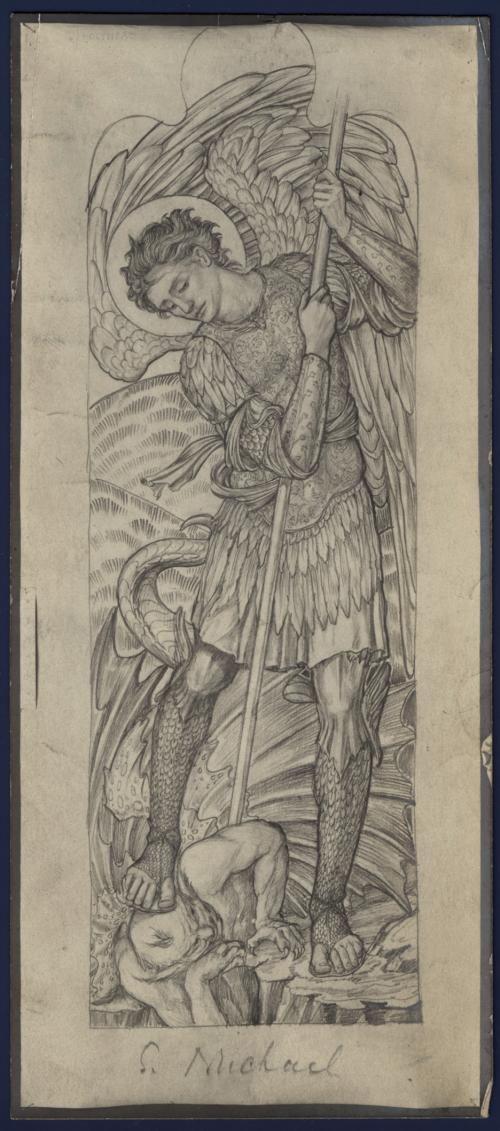 Saint Michael Spearing the Devil