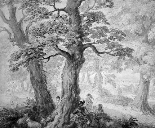 Wooded Landscape with Figures