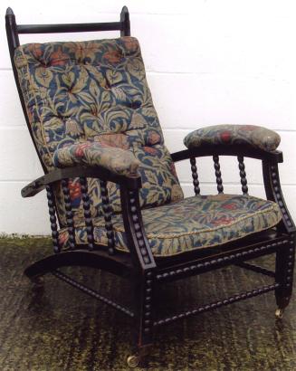 "Violet and Columbine" Reclining Chair