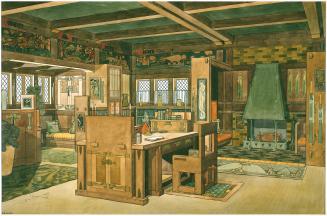 Design for Library, Will Bradley House