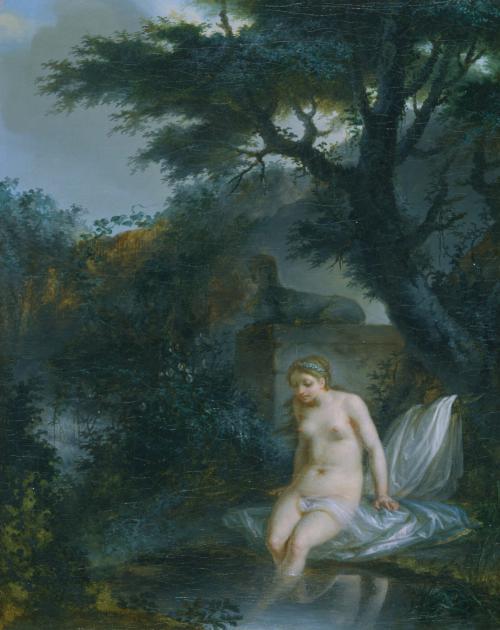 Young Girl Bathing