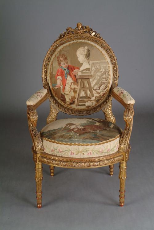 Tapestry-Covered Chair