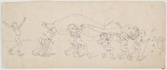 Fairy Figures Carrying a Sleeping Girl