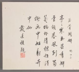 Calligraphy 玉骨同妍