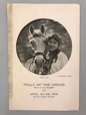 Program for "Polly of the Circus" with cover photo of Polly