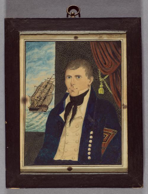 Portrait Miniature of a Sea Captain