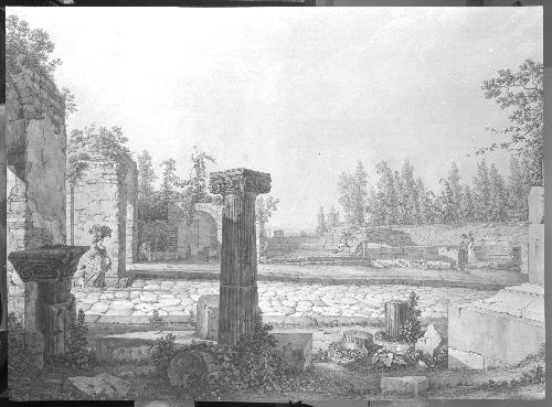 Italian Landscape with Figures and Ruins