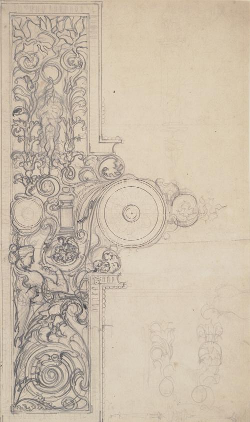 Design for Doorplate, Dorchester House (?)