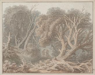 Woodland Scene with Figures