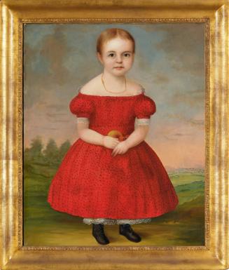 Portrait of a Young Girl in a Red Dress