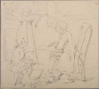 Young Artists: Boy Sketching and Boy Sharpening a Pencil