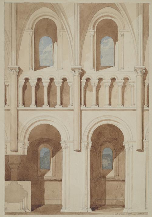 Elevation of the Nave of Saint Georges de Bocherville