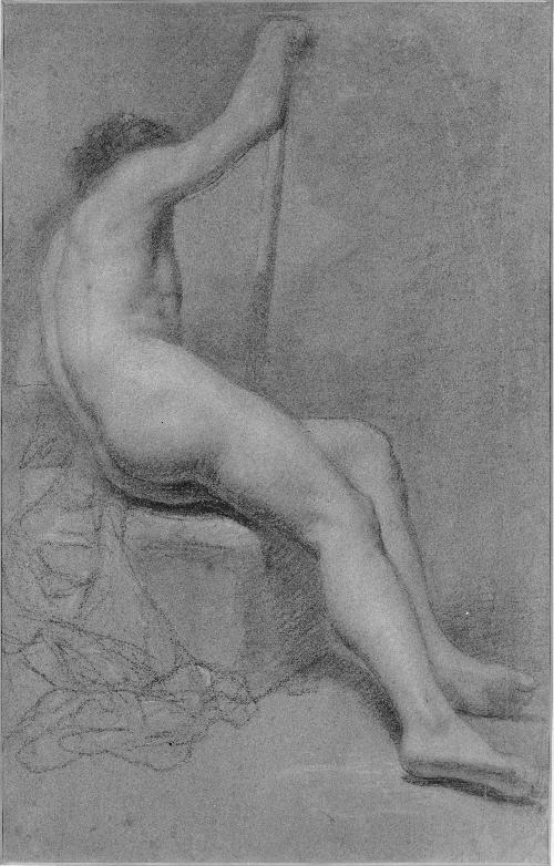 Seated Nude with Staff