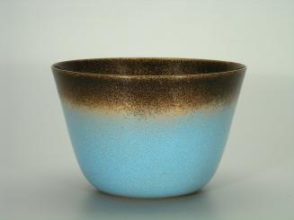 Blue & Brown Flower Bowl (W)