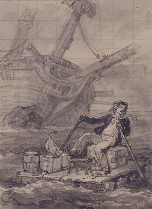 Illustration to "Robinson Crusoe"