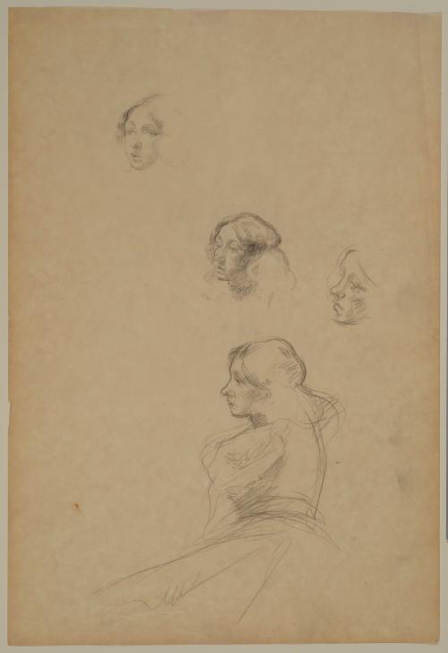 Four Studies of a Girl's Head