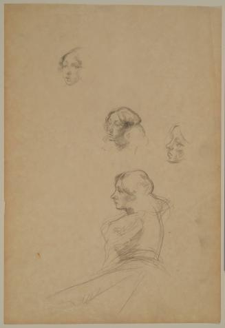 Four Studies of a Girl's Head