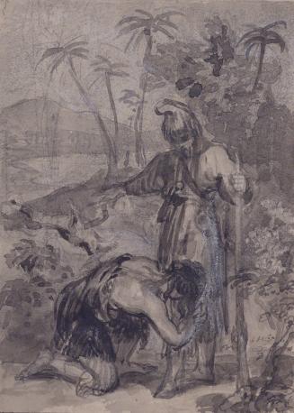 Illustration to "Robinson Crusoe"