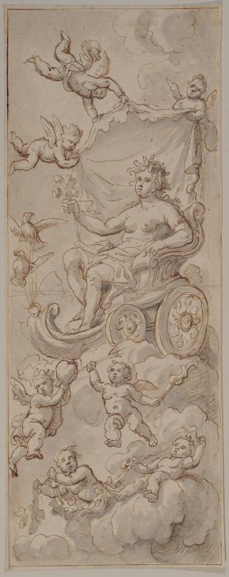 Ceiling Decoration with Triumph of Flora