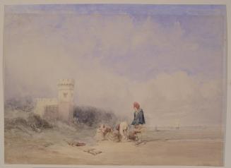 Castle and Beach Scene