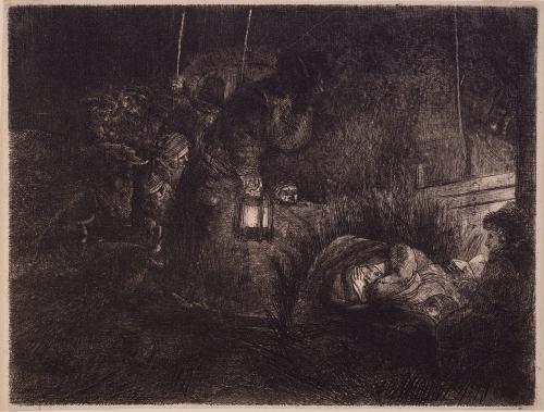 Adoration of the shepards, a night piece