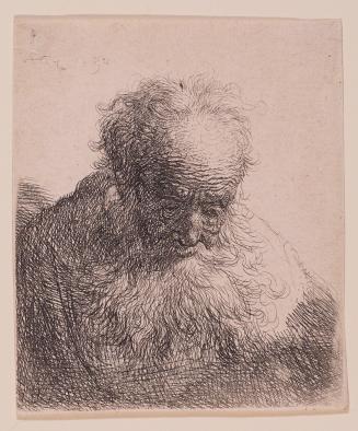 Bust of an Old Man with Flowing Beard: Head Bowed Forward