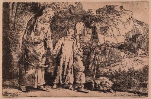 Christ between his parents, returning from the temple