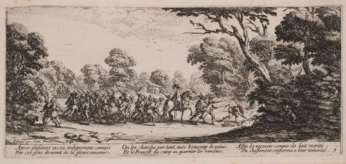 Plate 9: The Capture of the Bandits, from "The Large Miseries of War" (Les misères et les malheurs de la guerre)