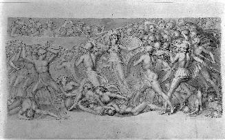 Design for Shield of Achilles, Portion Depicting War