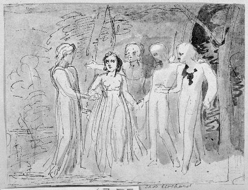 Narrative Scene with Five Figures