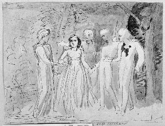 Narrative Scene with Five Figures