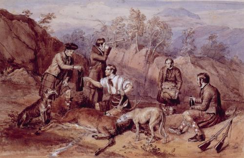 Highland Hunting Scene