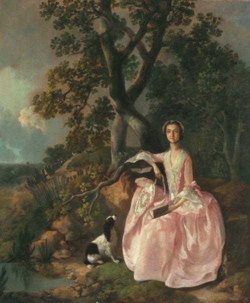 Woman with a Spaniel