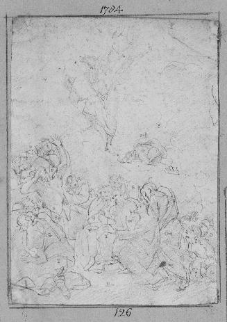 Sketches by E.F. Burney from pictures exhibited in the Royal Academy 1780-84 [no. 9 of 116 drawings]