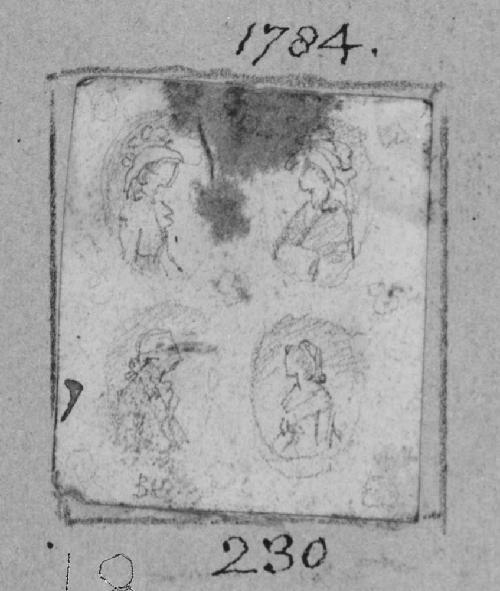 Sketches by E.F. Burney from pictures exhibited in the Royal Academy 1780-84 [no. 18 of 116 drawings]